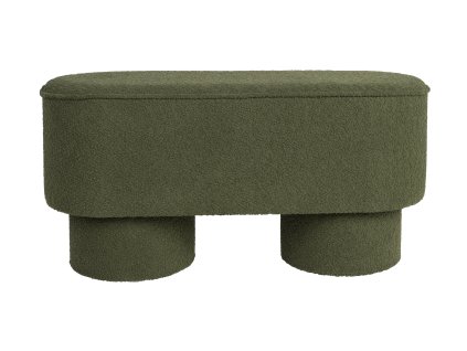 Lavice MARCOS WLL 93x35 cm, bouclé zelené