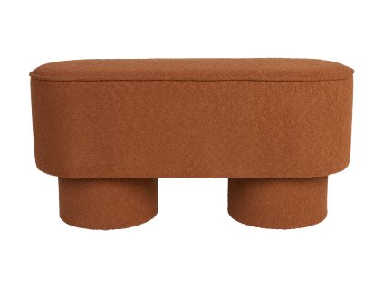 Lavice MARCOS WLL 93x35 cm, bouclé hnědé