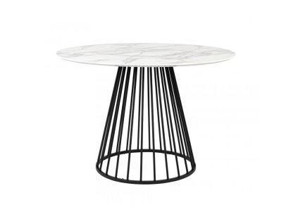 3466 5 jidelni stul kulaty floris wll 104 cm cerny