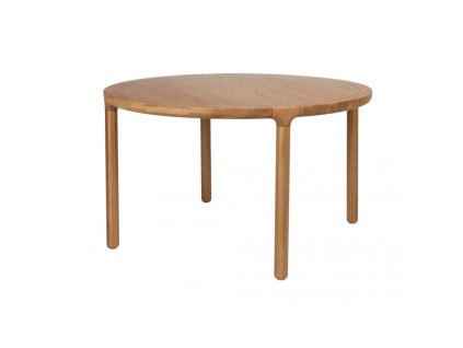 3490 12 jidelni stul kulaty storm 128 cm jasanove drevo prirodni