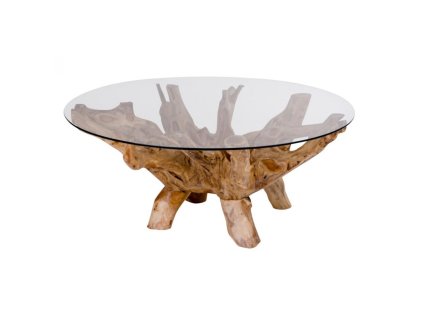 3568 6 konferencni stolek amazonas house nordic 110 cm teak a sklo