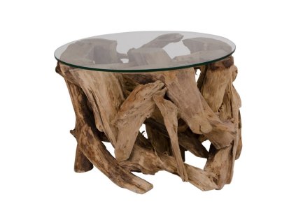 3571 10 konferencni stolek grand canyon house nordic 60 cm teak a sklo