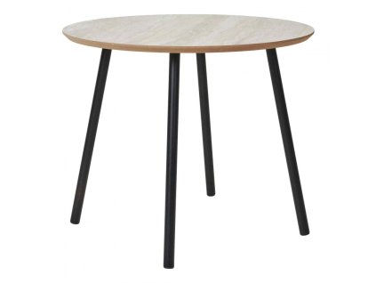 3673 4 konferencni stolek kulaty aalst house nordic 55 cm kov vzhled travertin