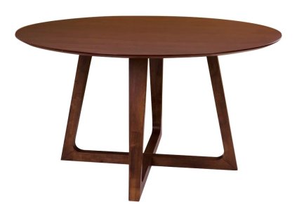 Jídelní stůl HELLERUP Ø137 cm, House Nordic, tmavě hnědý