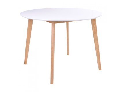 3844 3 jidelni stul kulaty vojens 105x105 cm prirodni podnoz