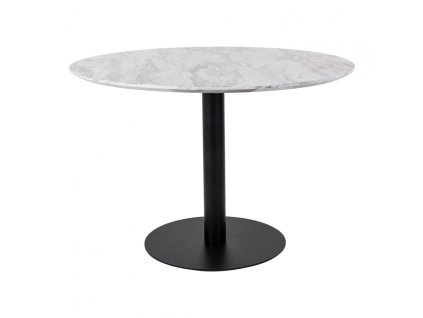 3862 8 jidelni stul bolzano house nordic 110x75cm cerny kov mramor