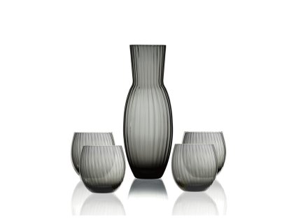 3964 4 sada sklenic a karafy tethys 1350 ml sedy kour kvetna 1794