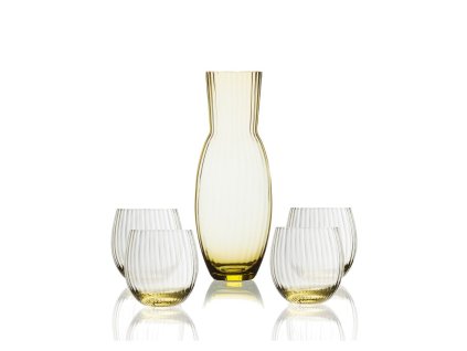 3967 1 sada sklenic a karafy tethys 1350 ml citrin kvetna 1794