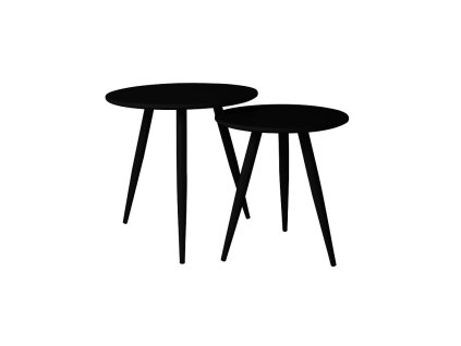 4060 3 odkladaci stolky daven wll set 2 ks cerne