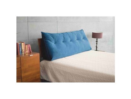 Denní polštář VISBY TRIANGLE, modrá French velvet fabric 670 (Šířka 180 cm)