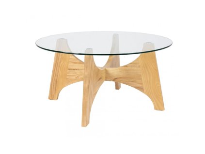 4474 7 konferencni stolek kobe zuiver 80 cm svetle drevo a cire sklo