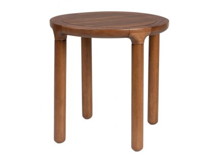4537 7 odkladaci stolek kulaty storm 45cm orechove drevo