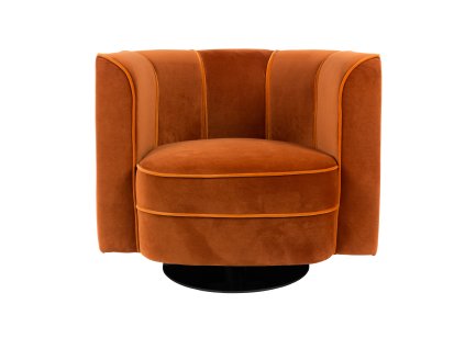 Křeslo Lounge FLOWER Dutchbone, oranžové