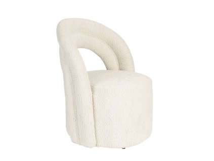 5296 14 kreslo otocne seina dutchbone boucle kov bezove