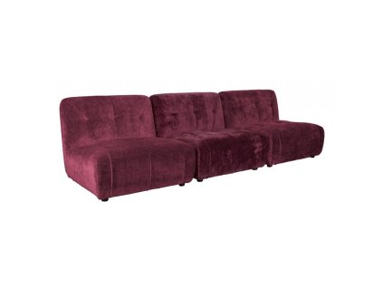 5515 8 pohovka giada dutchbone 276 cm trojsedak samet fialova