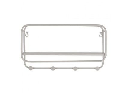 5539 5 police na klobouky feira house nordic 45x15x25 cm sedy kov