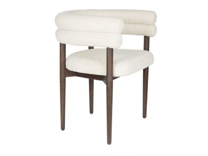 286 11 jidelni zidle sela dutchbone drevo a polyester bezova