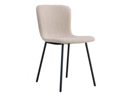 307 2 jidelni zidle halden potah bezove boucle cerne nohy