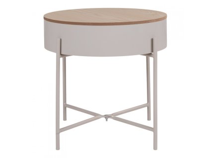 7021 5 odkladaci stolek s uloznym prostorem sisco house nordic 40 cm kov bezovosedy