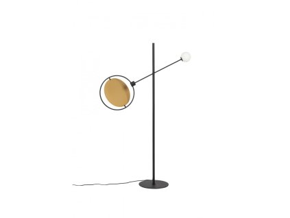 7699 17 stojaci lampa sirius 2 stinidla 141 cm kov cerny vestavena led stmivatelna