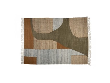 8701 10 koberec pavilion 200x300 cm dutchbone zelenohnedy