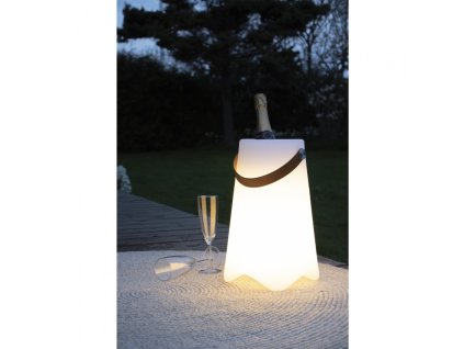 8848 11 led nadoba na vino bristol s pu popruhem bila dobijeci