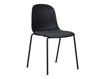 520 6 jidelni zidle madalena house nordic plast a kov cerna