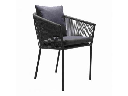 9106 1 jidelni zidle salerno house nordic s podruckami hlinik a polyester cerna