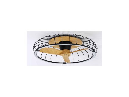 9577 9 stropni svitidlo nature led mantra s ventilatorem cerna buk