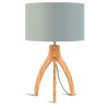 10663 3 stolni lampa annapurna 3220 bambus a lnene stinidlo svetle seda