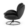 11266 8 kreslo otocne lima atr s podnozkou calounene cerne