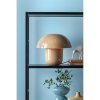 11569 6 stolni lampa fat mushroom leitmotiv kov svetle hneda