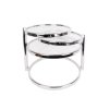 12703 5 odkladaci stolek swivel double pt 58 cm chrom a sklo