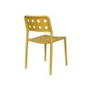 Zahradní židle SERRA WLL, plast žlutý okrový
