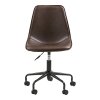 Kancelářská židle otočná MONACO House Nordic, ekokůže hnědá
