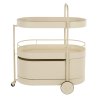 Servírovací vozík WIM Zuiver, kov a dřevo, béžový