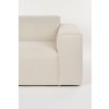 Rohová pohovka MILKA, 3-sedák, polyester pískový, levý roh