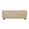 Pohovka DOUGLAS Dutchbone, 3-sedák, 214 cm, samet, kaučukovník, béžová