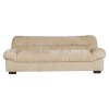Pohovka DOUGLAS Dutchbone, 3-sedák, 214 cm, samet, kaučukovník, béžová