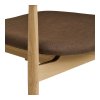 Křeslo OLVERA House Nordic, dřevo, potah polyester, přírodní/hnědá