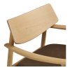 Křeslo OLVERA House Nordic, dřevo, potah polyester, přírodní/hnědá