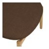 Podnožka OLVERA House Nordic, dřevo, potah polyester, přírodní/hnědá
