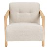 Křeslo CARACAS House Nordic, dřevo, potah polyester, béžové