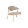 Křeslo BABINGTON Dutchbone, dřevo a polyester, přírodní, béžová