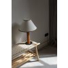 Stolní lampa HORACE Dutchbone, dubové dřevo a bavlna, hnědá