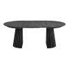 Jídelní stůl rozkládací kulatý OSAKA House Nordic  Ø120 cm, max. délka 200 cm, černý dub