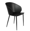 Jídelní židle GIGI WLL, plast černý