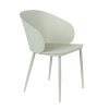 Jídelní židle GIGI WLL, plast světle zelený