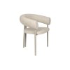 Jídelní křeslo HEELS Zuiver, kov a polyester, béžové