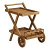 Servírovací vozík PASAKU House Nordic, teakové dřevo, hnědý